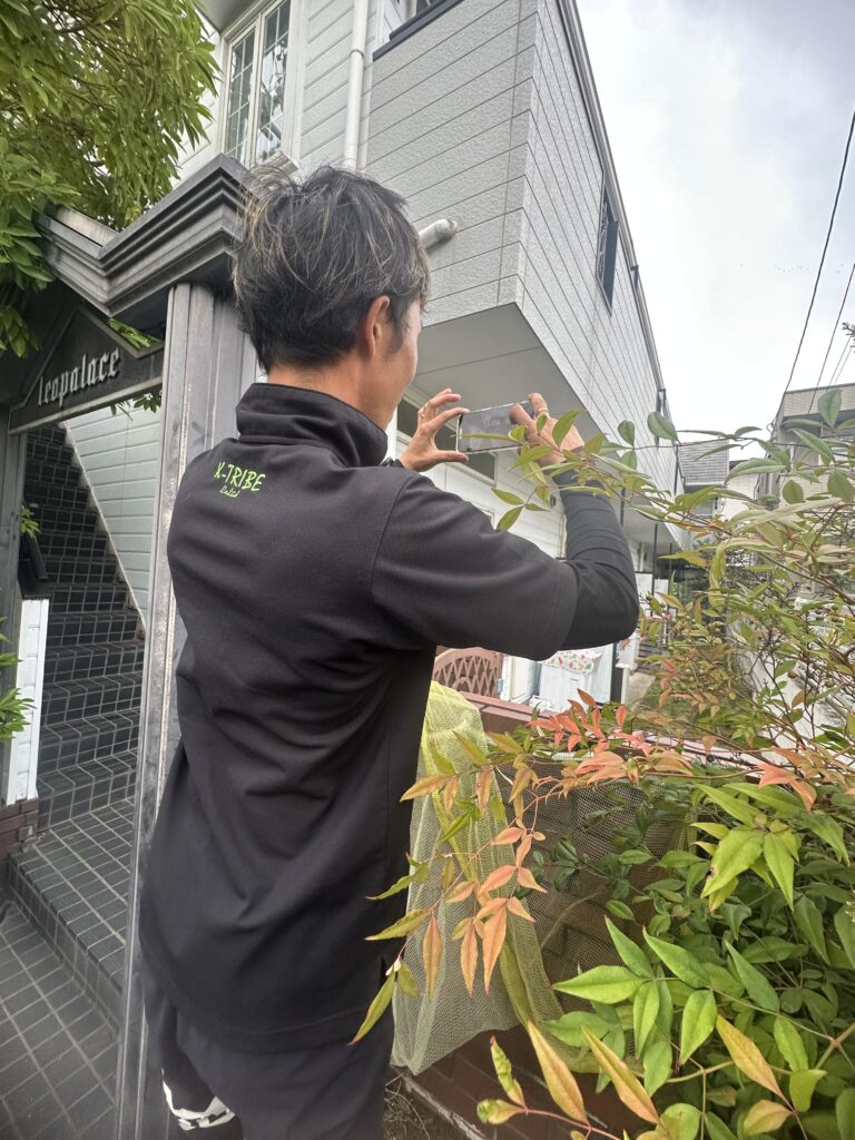 現場終わりに社長と現場調査‼️